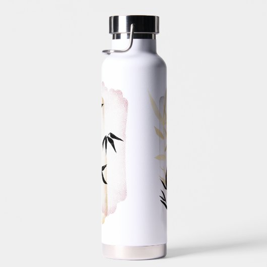 Bambus-Doppelfarbmonogramm Trinkflasche (Rechts)