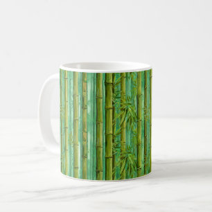 Bambus-Dschungelhain Warm Kühl Grün Kaffeetasse