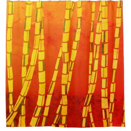 Bambus-Duschvorhang Duschvorhang (Vorderseite)