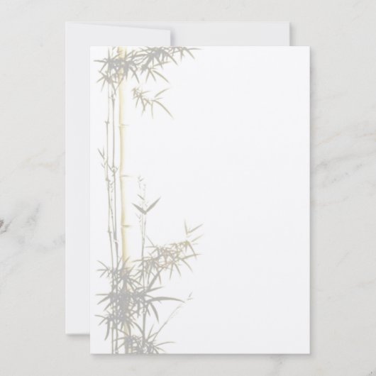 Bambus-Einladung Einladung (Vorderseite)