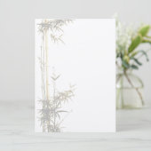 Bambus-Einladung Einladung (Stehend Vorderseite)