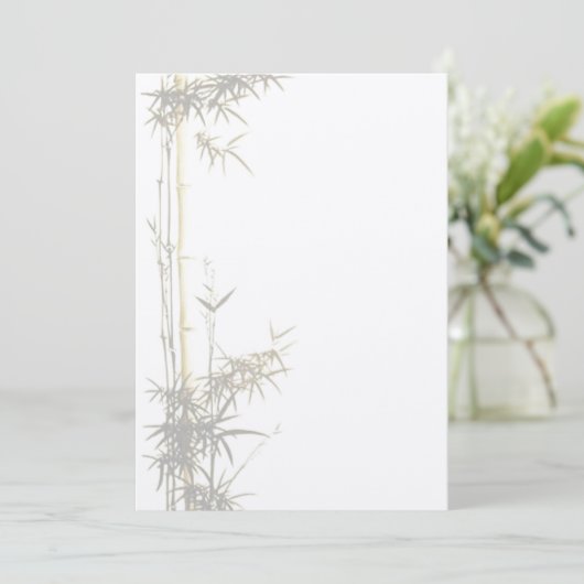 Bambus-Einladung Einladung (Stehend Vorderseite)