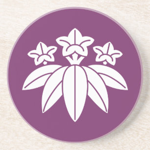 Bambus-Enzian Getränkeuntersetzer