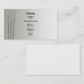 Bambus/Fung Shui Visitenkarte (Vorne/Hinten)