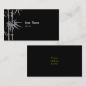 Bambus-Grün Visitenkarte (Vorne/Hinten)