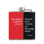 Bambus Haus der Puppen Flachmann (Rückseite)