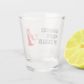 Bambus Haus von Puppen Schuhglas Schnapsglas (Rückseite)