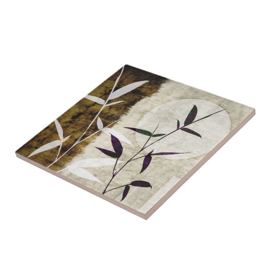 Bambus-Herbstlaub Fliese (Seite)