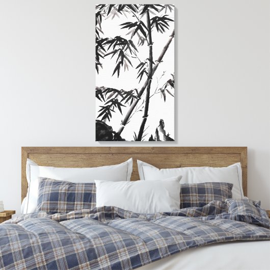Bambus im Frühjahr Leinwanddruck (Insitu (Schlafzimmer))