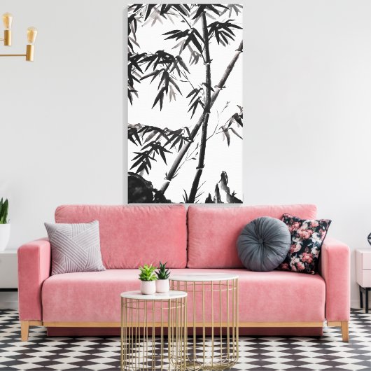 Bambus im Frühjahr Leinwanddruck (Insitu (Wohnzimmer))