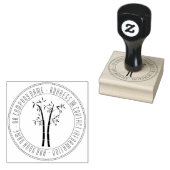 Bambus in der Briefmarke aus Rundholz Gummistempel (Stempel)