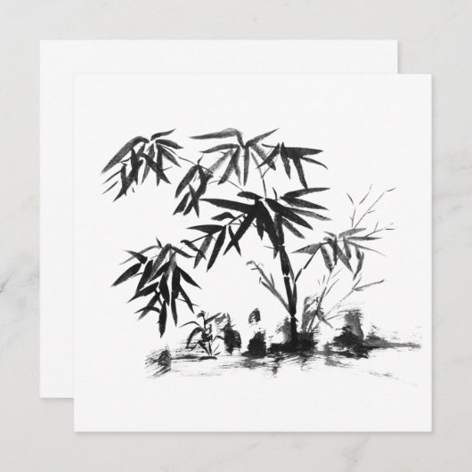 Bambus in Wasser (Vorne/Hinten)