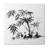 Bambus in Wasser Fliese (Vorderseite)