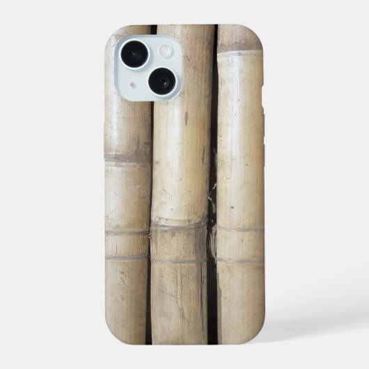 Bambus iPhone 15 Hülle (Rückseite)