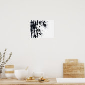 Bambus japanische minimale Pflanze. Poster (Küche)