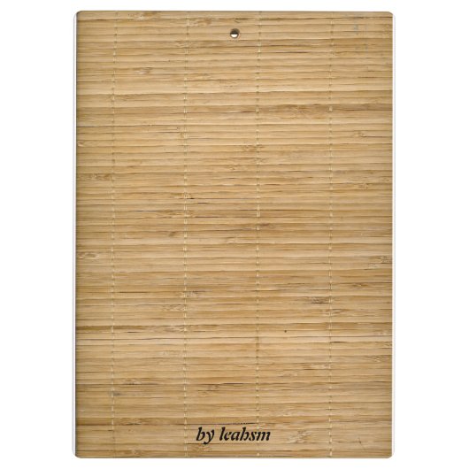 Bambus Klemmbrett (Rückseite)