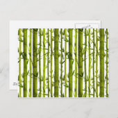 Bambus-Lehren Postkarte (Vorne/Hinten)