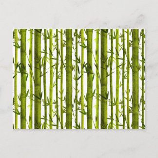 Bambus-Lehren Postkarte