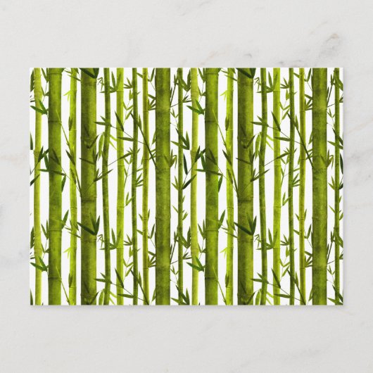 Bambus-Lehren Postkarte (Vorderseite)