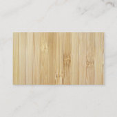 Bambus-Look Visitenkarte (Rückseite)