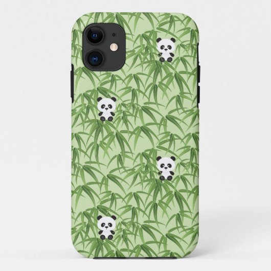 Bambus mit Pandas Case-Mate iPhone Hülle (Rückseite)