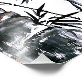 Bambus mit Stone Fotodruck (Ecke)