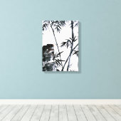 Bambus mit Stone Leinwanddruck (Insitu (Holzboden))