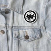 Bambus mit Wurzel im Kreis Button (Beispiel)