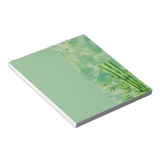 Bambus Notepad - 40 Seiten Notizblock (angewinkelt)