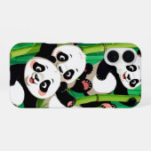 Bambus Panda iPhone 16 Hülle (Rückseite (Horizontal))