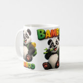 Bambus Panda Kaffeetasse (Vorderseite Links)