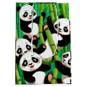 Bambus Panda Mittlere Geschenktüte (Rückseite)