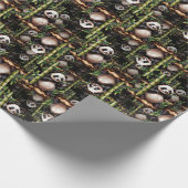 Bambus-Panda-Musterdesign Geschenkpapier (Ecke)