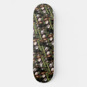 Bambus-Panda-Musterdesign Skateboard (Vorderseite)