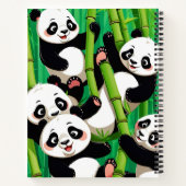 Bambus Panda Notizblock (Rückseite)