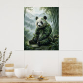 Bambus Panda Ruhe Poster (Küche)