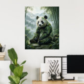 Bambus Panda Ruhe Poster (Heimbüro)
