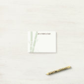 Bambus Personalisierter Post It Notizblock (Auf Schreibtisch)