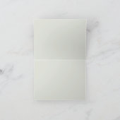 Bambus-Pflanze & Kranvorführung Dankeskarte (Innenseite)