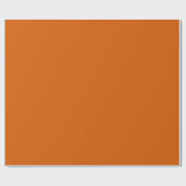 Bambus, robuste Orangenwärmung, Solid Color Geschenkpapier (Flach)