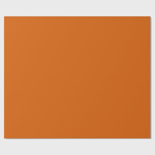 Bambus, robuste Orangenwärmung, Solid Color Geschenkpapier (Flach)