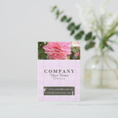 Bambus-Rose - Visitenkarte (Stehend Vorderseite)