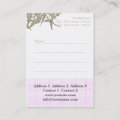 Bambus-Rose - Visitenkarte (Rückseite)