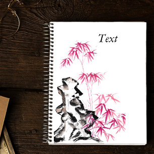 Bambus - rot notizblock