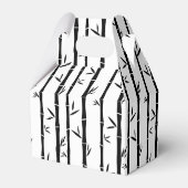 Bambus Schwarz-Weiß-Zoll Geschenkschachtel (Rückseite)