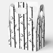 Bambus Schwarz-Weiß-Zoll Geschenkschachtel (Geöffnet)