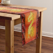 Bambus Silhouette Chinesischer Neujahrsdrache TRun Kurzer Tischläufer (Beispiel)