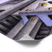 Bambus-Speertank. Poster (Ecke)