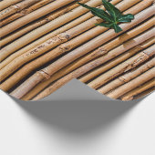 Bambus-Sperrmauer Geschenkpapier (Ecke)