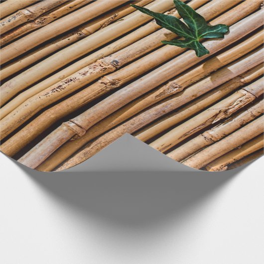 Bambus-Sperrmauer Geschenkpapier (Ecke)